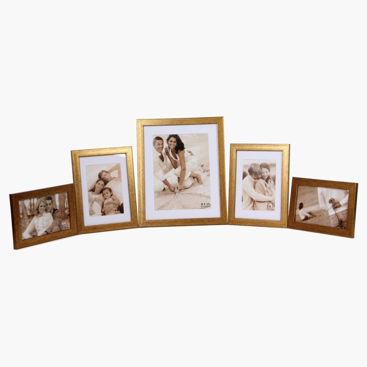 Premium 5-Piece Gallery Wall Photo Frame Combo | Customized Wall Decor Set (Sizes: 12x8 x1, 6x8 x2, 6x4 x2)