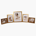 Premium 5-Piece Gallery Wall Photo Frame Combo | Customized Wall Decor Set (Sizes: 12x8 x1, 6x8 x2, 6x4 x2)