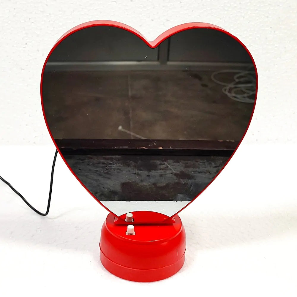 Premium Customized Red Magic Mirror (Big Size) | Personalized Large LED Photo Frame & Crimson Vanity Mirror