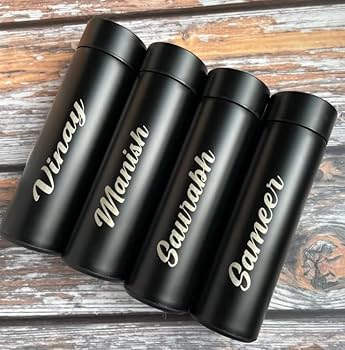 Premium Customized Smart LED Temperature Bottle | Personalized Laser Engraved Insulated Flask (500ml)