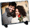 Premium Customized Rectangle Photo Rock Slate | Personalized Stone Frame Plaque