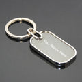 Premium Customized Metal Name Marking Keychain | Personalized Laser Engraved Metallic Keyring