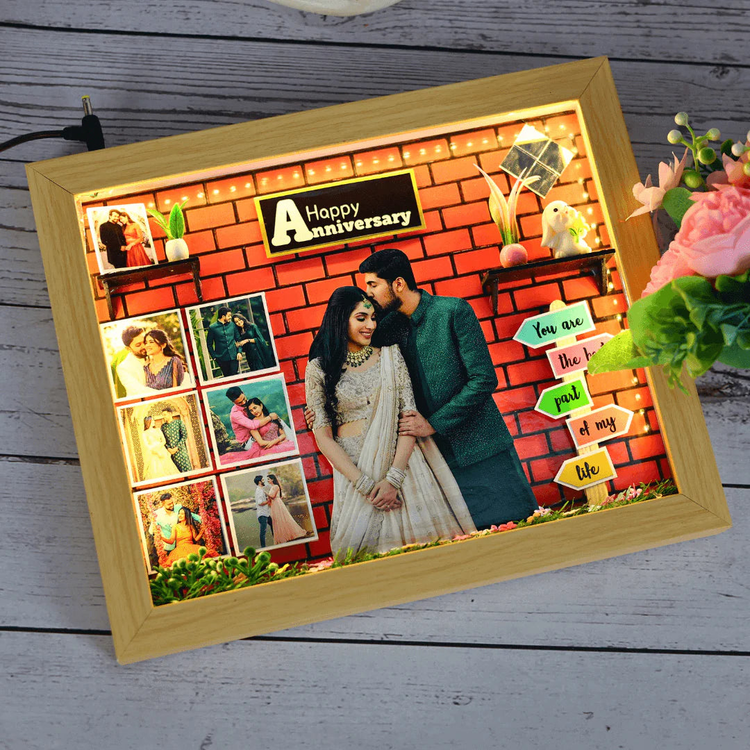 Premium Customized 3D Shadow Box Photo Frame | Personalized Deep Layer Border Frame (6x8, 12x8, 12x18)