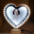 Premium Customized 3D Magic Mirror | Personalized LED Photo Frame & Dual-Function Tabletop Showpiece